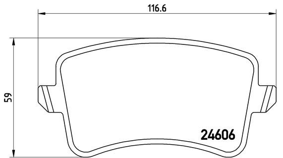 BREMBO P 85 099 Brake Pad Set, disc brake
