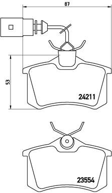 BREMBO P 85 101 Brake Pad Set, disc brake
