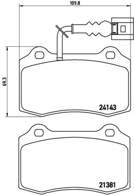 BREMBO P 85 104 Brake Pad Set, disc brake
