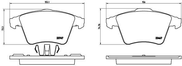BREMBO P 85 106 Brake Pad Set, disc brake
