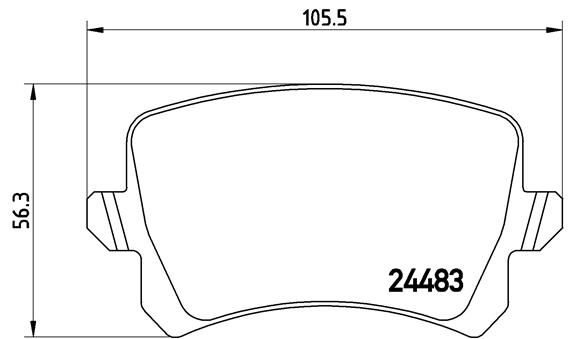 BREMBO P 85 109X Brake Pad Set, disc brake