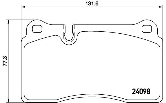 BREMBO P 85 110 Brake Pad Set, disc brake