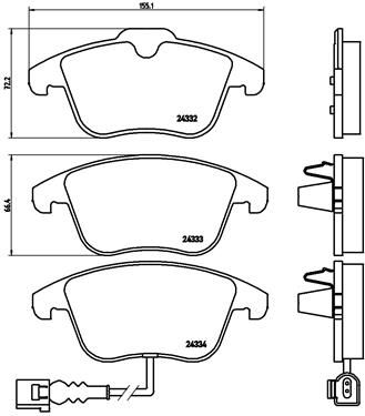 BREMBO P 85 112 Brake Pad Set, disc brake