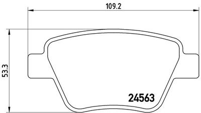 Brake Pad Set, disc brake BREMBO P 85 114