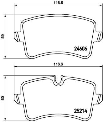 BREMBO P 85 120 Brake Pad Set, disc brake