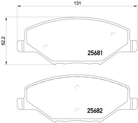 BREMBO P 85 121X Brake Pad Set, disc brake