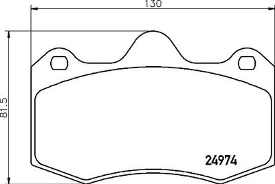 Brake Pad Set, disc brake BREMBO P 85 134