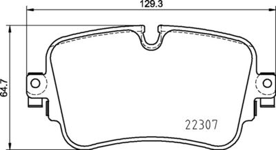 Brake Pad Set, disc brake BREMBO P 85 161