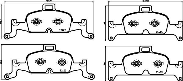 BREMBO P 85 164 Brake Pad Set, disc brake