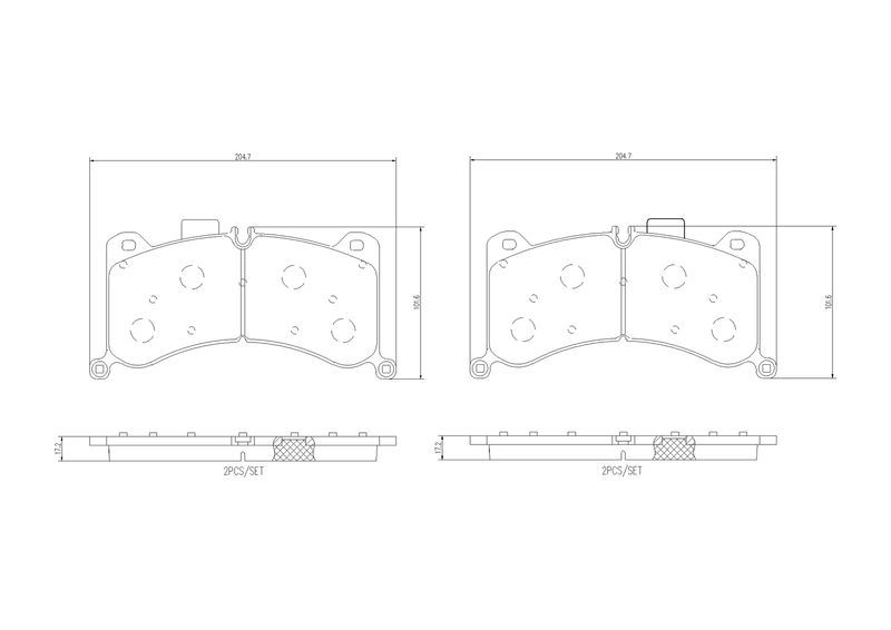 BREMBO P 85 183 Brake Pad Set, disc brake