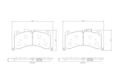 Brake Pad Set, disc brake BREMBO P 85 183