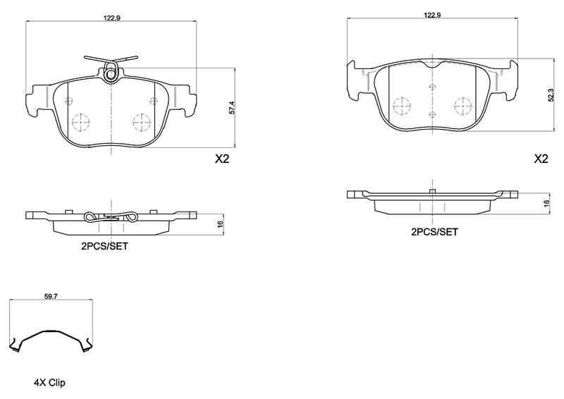 BREMBO P 85 189 Brake Pad Set, disc brake