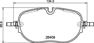 Brake Pad Set, disc brake BREMBO P 85 195
