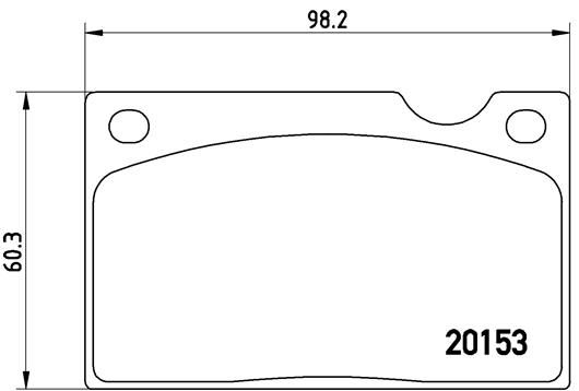 BREMBO P 86 003 Brake Pad Set, disc brake