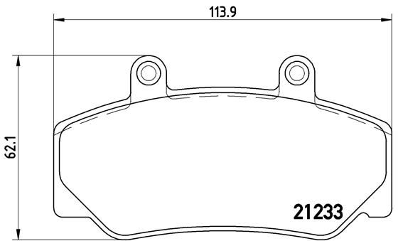 BREMBO P 86 006 Brake Pad Set, disc brake