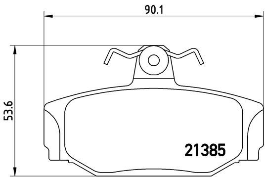 BREMBO P 86 009 Brake Pad Set, disc brake