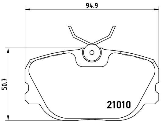 BREMBO P 86 011 Brake Pad Set, disc brake