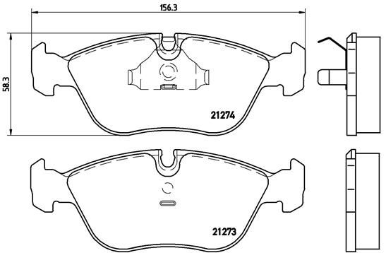 BREMBO P 86 013 Brake Pad Set, disc brake