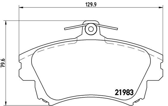 BREMBO P 86 017 Brake Pad Set, disc brake