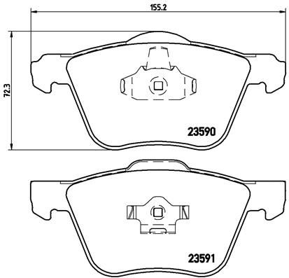 BREMBO P 86 022 Brake Pad Set, disc brake