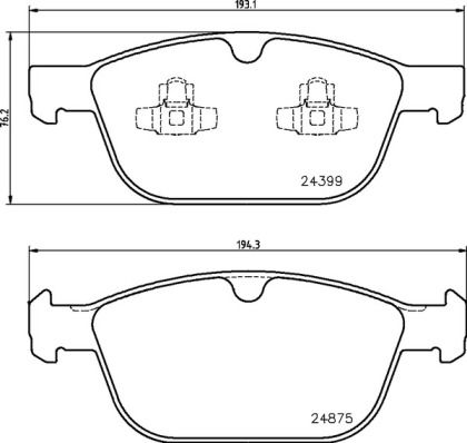 BREMBO P 86 023 Brake Pad Set, disc brake