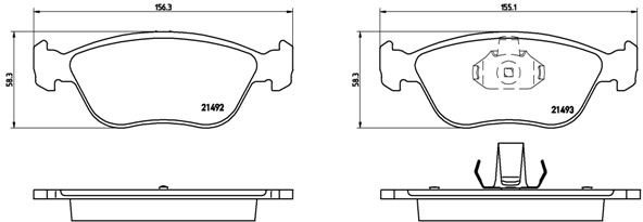 BREMBO P 86 024 Brake Pad Set, disc brake