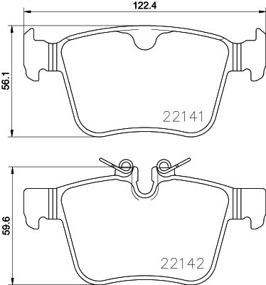 BREMBO P 86 029 Brake Pad Set, disc brake