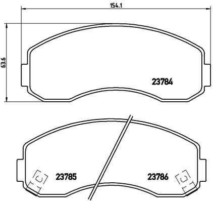 BREMBO P 99 003 Brake Pad Set, disc brake