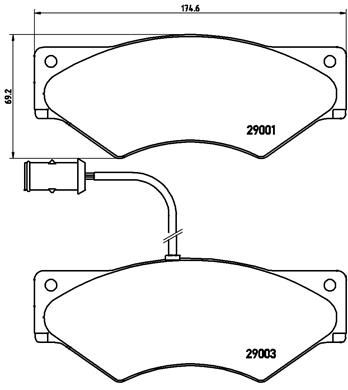 BREMBO P A6 007 Brake Pad Set, disc brake