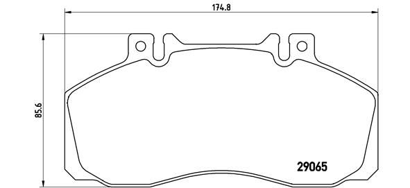 BREMBO P A6 008 Brake Pad Set, disc brake