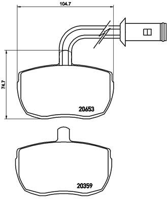 BREMBO P A6 010 Brake Pad Set, disc brake