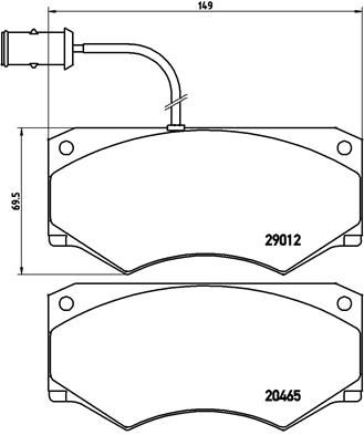 BREMBO P A6 013 Brake Pad Set, disc brake