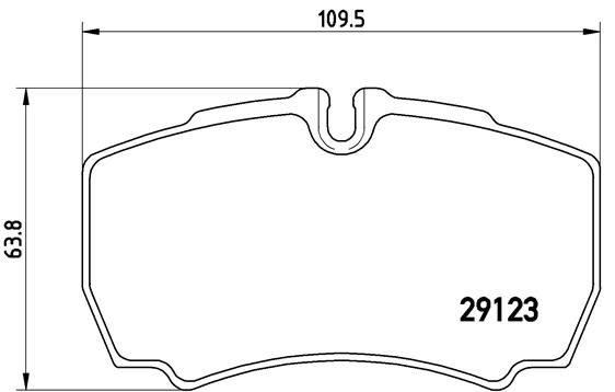 BREMBO P A6 023 Brake Pad Set, disc brake
