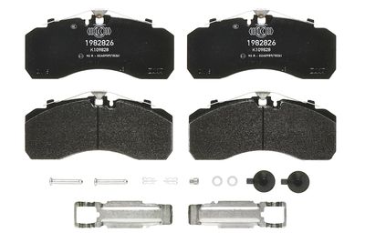 Brake Pad Set, disc brake BREMBO P B4 601S