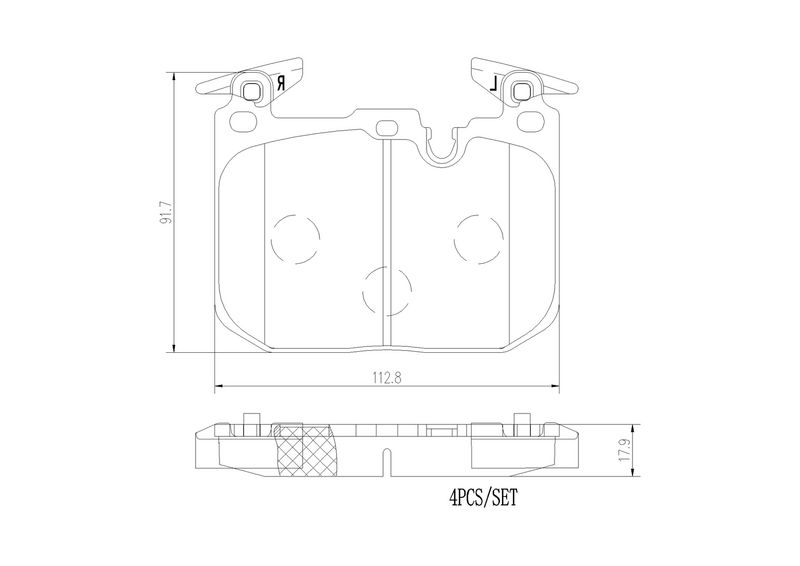 BREMBO P06096NX Brake Pad Set, disc brake