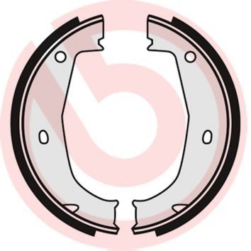 Brake Shoe Set, parking brake BREMBO S 06 508