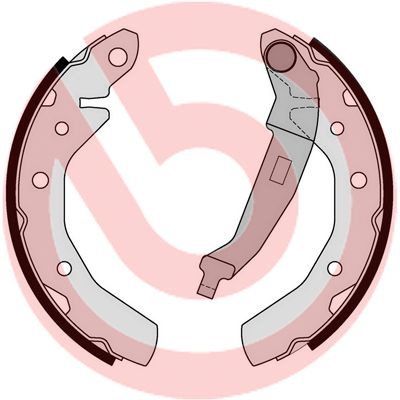 BREMBO S 10 517 Brake Shoe Set