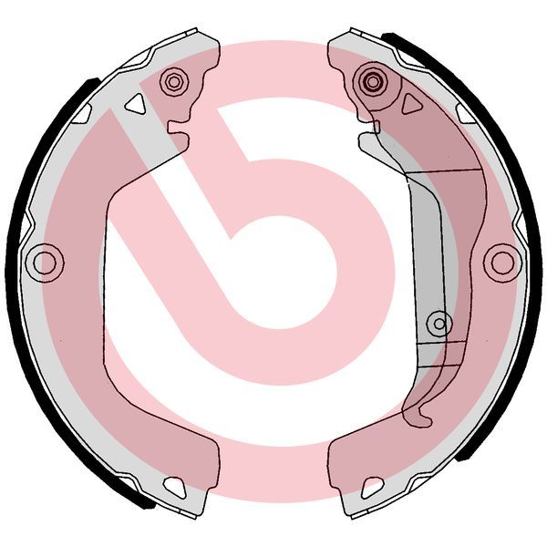 BREMBO S 10 521 Brake Shoe Set