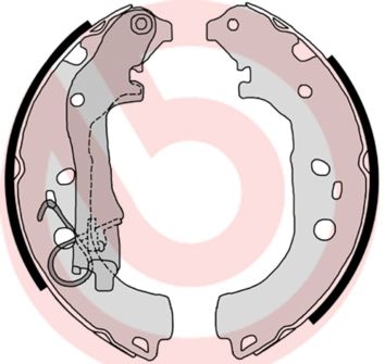 Brake Shoe Set BREMBO S 23 518