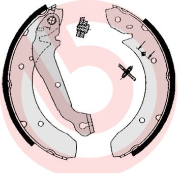 Brake Shoe Set BREMBO S 24 506