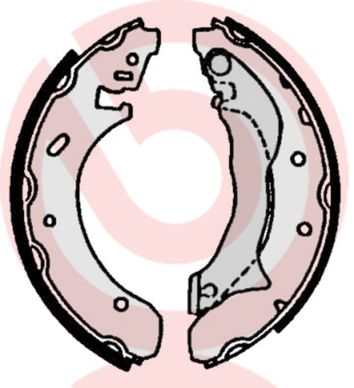 BREMBO S 24 524 Brake Shoe Set
