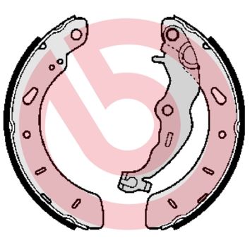 BREMBO S 24 551 Brake Shoe Set