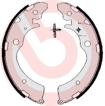 BREMBO S 28 507 Brake Shoe Set