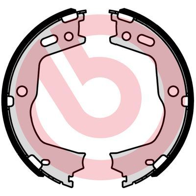 Brake Shoe Set, parking brake BREMBO S 30 541