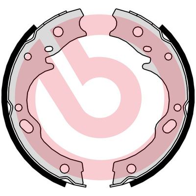 Brake Shoe Set, parking brake BREMBO S 34 509