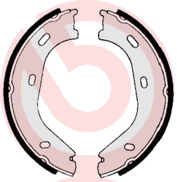 Brake Shoe Set, parking brake BREMBO S 50 505