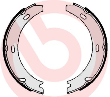 Brake Shoe Set, parking brake BREMBO S 50 506