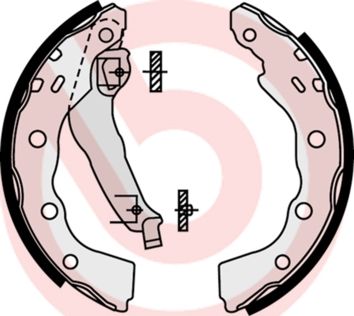 BREMBO S 54 515 Brake Shoe Set