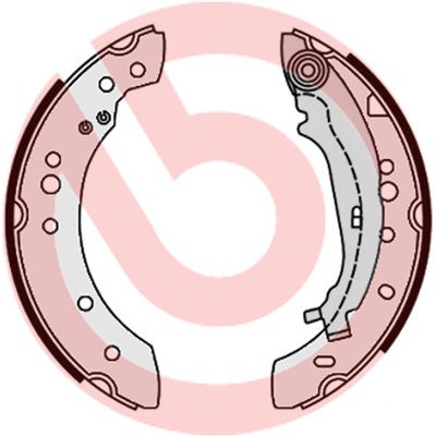 BREMBO S 54 521 Brake Shoe Set