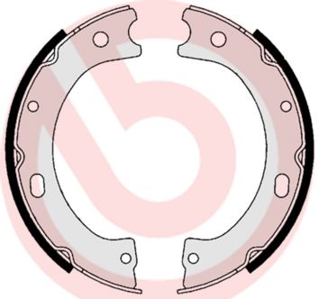 Brake Shoe Set, parking brake BREMBO S 56 535